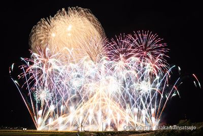 浅川町　秋の豊秋花火PR用　写真撮影